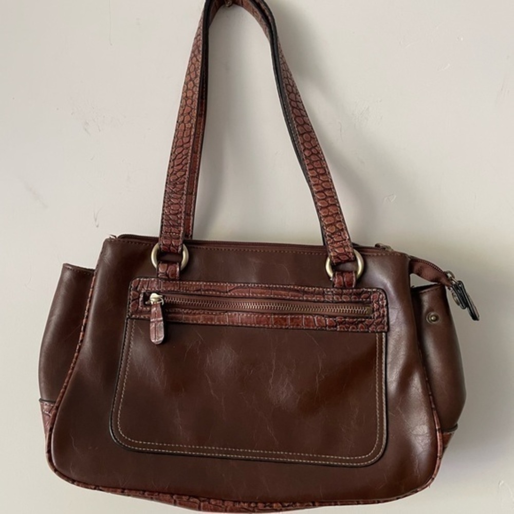 VINYL  brown leather bag